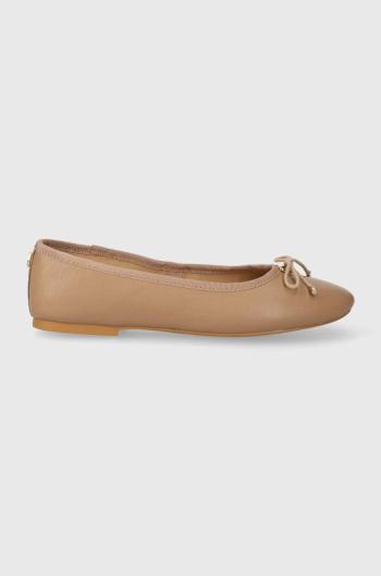 Kožené balerínky Steve Madden Blossoms hnedá farba, SM11002909