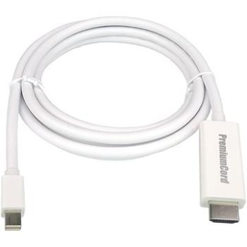 PremiumCord mini DisplayPort - HDMI prepojovací, tienený, 2 m (kportadmk01-02)