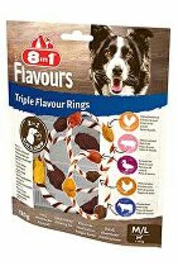 Treats 8in1 Triple Flavour Rings M/L 120g