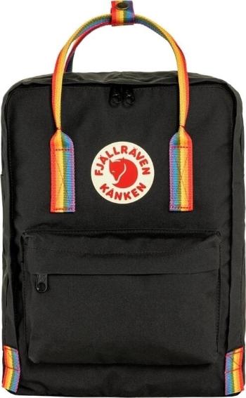 Fjällräven Kånken Rainbow Ruksak Black/Rainbow Pattern 16 L