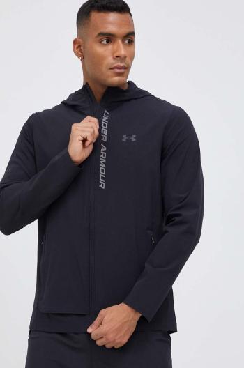 Bežecká bunda Under Armour OutRun The Storm čierna farba, 1376794