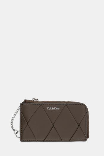 Peňaženka Calvin Klein dámska, hnedá farba, K60K612954