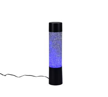 LED stolová lampa Reality Glitter čierna R50871032