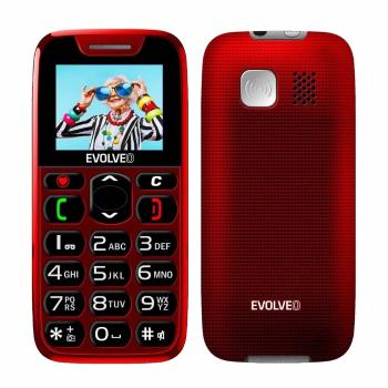 Mobiltelefon EVOLVEO EasyPhone piros