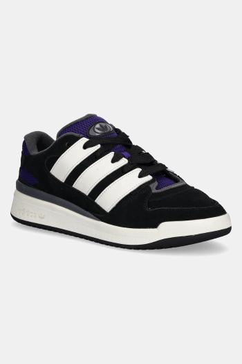 Semišové tenisky adidas Originals Forum2000 pánske, čierna farba, JI3278