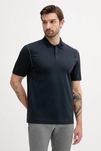 Polo tričko BOSS pánske, tmavomodrá farba, jednofarebné, 50543387