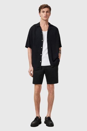 Šortky AllSaints NEIVA pánske, čierna farba, M037TC