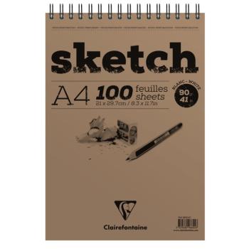 CLAIREFONTAINE SKETCH - Skicovací papier A4 (100 listov)