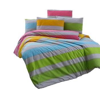 Brotex Obliečky bavlna 140 × 200, 70 × 90 cm, Rainbow color (70201/Z/1989)