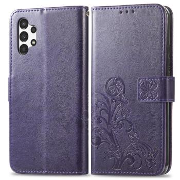 ART Peňaženkový kryt Samsung Galaxy A13 FLOWERS fialový