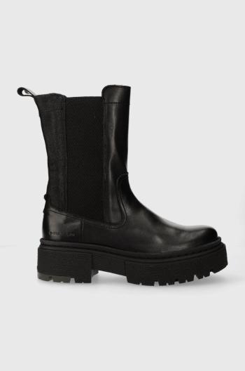 Topánky chelsea G-Star  KAFEY PFM HGH CHS dámske, čierna farba, na platforme, 2241021831.BLK