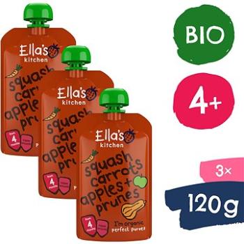 Ellas Kitchen BIO Dyňa, mrkva, jablko a slivka (3× 120 g) (8594200262679)