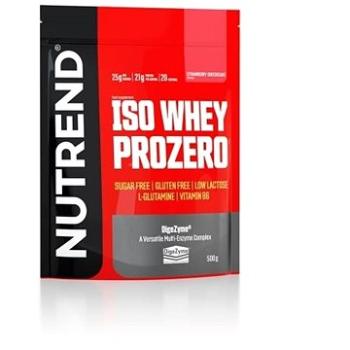 Nutrend ISO WHEY PROZERO, 500 g, jahodový cheesecake (VS-102-500-JHC)