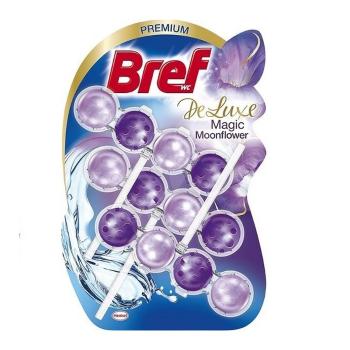 BREF TOILET FRESHENER 3X50 G BLUE AKTIV DE LUXE MAGIC MOON FLOWER