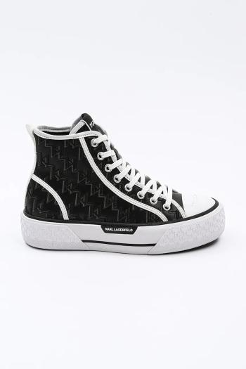 Tenisky Karl Lagerfeld KAMPUS MAX pánske, čierna farba, KL50455
