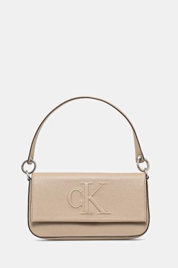 Kabelka Calvin Klein Jeans béžová farba, LV04K3148G