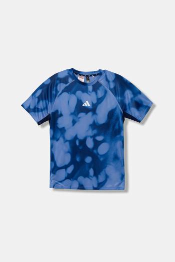 Detské tričko adidas modrá farba, vzorované, JM3780