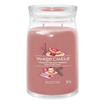 YANKEE CANDLE Signature 2 knôty Parisian Holiday Brunch sklo 567 g