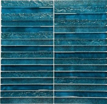 Sklenená mozaika Premium Mosaic ocean blue 30x30 cm lesk MOSPTK1