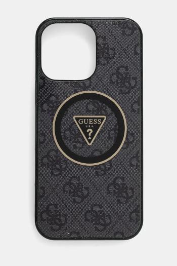 Puzdro na mobil Guess iPhone 16 Pro Max čierna farba, GUHMP16XHG4PRTGK