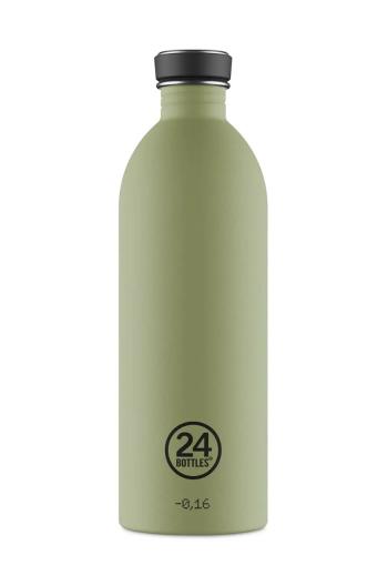 Fľaša 24bottles Urban Bottle 1000 ml Stone Sage zelená farba, Urban.1lt.StoneSage