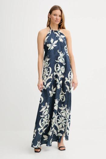 Šaty Forte Forte tmavomodrá farba, maxi, rovný strih, 13906 my dress