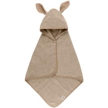 BIBS Kangarooo Hoodie Towel osuška s kapucňou Vanila 65 x 65 mc 1 ks