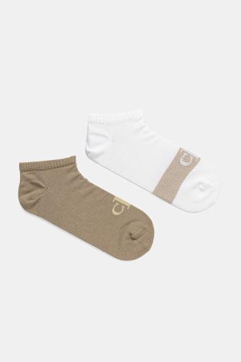 Ponožky Calvin Klein Jeans 2-pak pánske, béžová farba, 701231393
