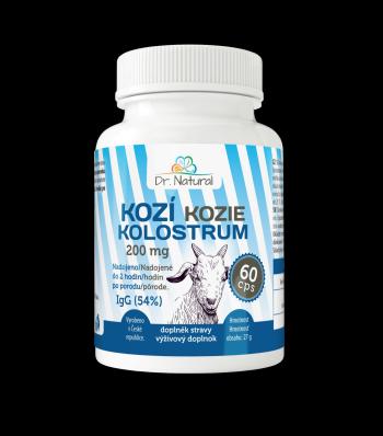 DR.NATURAL Kozie Kolostrum IgG 54% 200mg 60 kapsúl