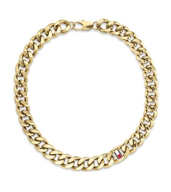 Tommy Hilfiger Masívny pozlátený náhrdelník pre mužov Wild 2790636