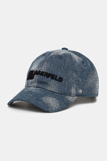 Džínsová šiltovka Karl Lagerfeld Jeans s nášivkou, A1W33119