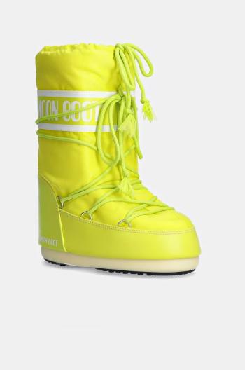 Detské snehule Moon Boot ICON NYLON zelená farba, 80D1400440