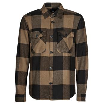 Only & Sons   ONSMILO LS CHECK OVERSHIRT  Košele s dlhým rukávom Hnedá