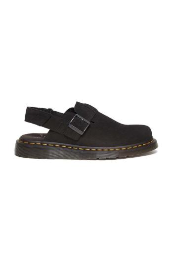 Semišové sandále Dr. Martens Jorge II pánske, čierna farba, DM31563001