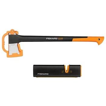 Fiskars - Štiepacia sekera X21 a brúska Xsharp (1019333)