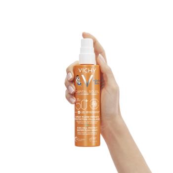 VICHY Capital Soleil Fluidný sprej vhodný aj pre citlivú detskú pokožku SPF50+ 200 ml