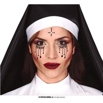 Nalepovacie kamienky na tvár – mníška – halloween (8434077158104)