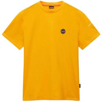 Napapijri  Badge T-Shirt Orange  Tričká a polokošele Oranžová