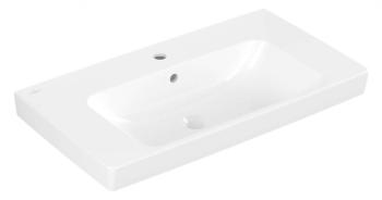 VILLEROY & BOCH - Architectura Umývadlo 80x45 cm, s prepadom, otvor na batériu, alpská biela 4A878001