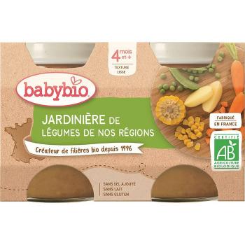 BABYBIO zeleninový príkrm zeleninová zmes 2x130 g