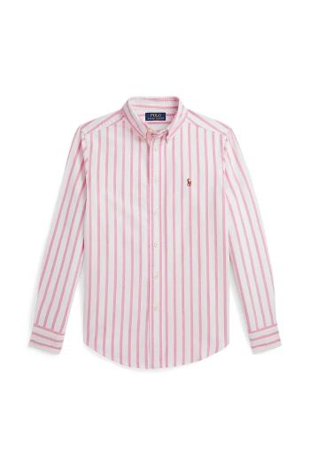 Košeľa Polo Ralph Lauren ružová farba, 323935056003