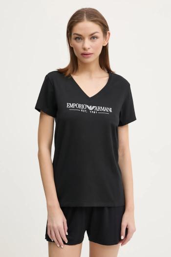 Tričko Emporio Armani Underwear dámske, čierna farba, EW000409 AF10881