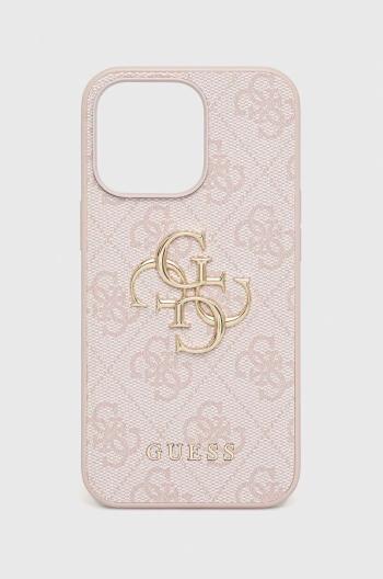 Puzdro na mobil Guess Iphone 13 Pro / 13 6,1" ružová farba