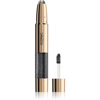 ICONIC London Glaze Crayon trblietavé očné tiene odtieň Onyx 5.14 g