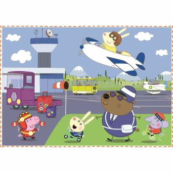 TREFL Prasátko Peppa: Vzpomínky na prázdniny 12,15,20 24 dielov puzzle