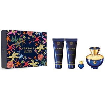 Versace Pour Femme Dylan Blue – EDP 100 ml + telové mlieko 100 ml + sprchový gél 100 ml + EDP 5 ml