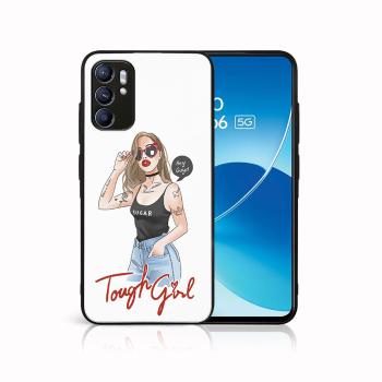 MY ART Silikónový obal Oppo Reno6 5G TOUGH GIRL (131)