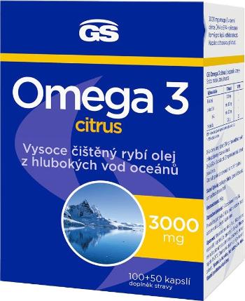GS Omega 3 Citrus 150 kapslí