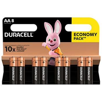 Batérie jednorazové alkalické, ceruzkové, AA, 1.5V, Duracell, blister, 8-pack, 42303, Basic