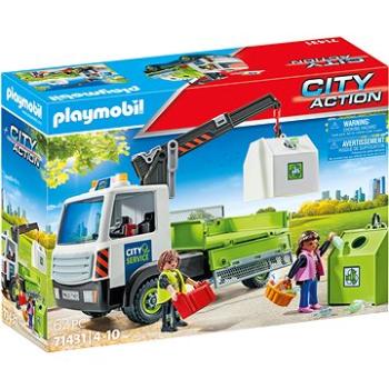 Playmobil 71431 Vozidlo na prepravu skla s kontajnerom (4008789714312)